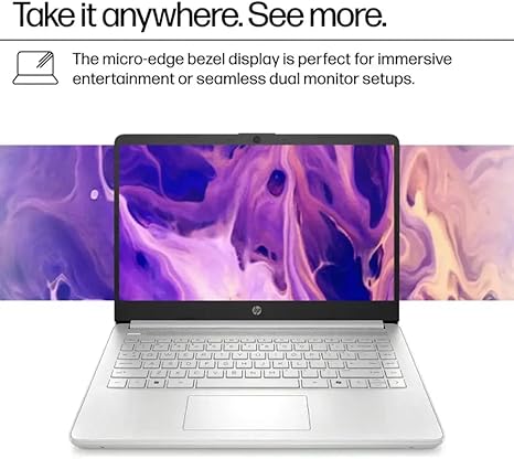 HP 2025 14 inch HD Laptop, Office Pro Lifetime License, Intel Processor N150, 16 GB RAM, 384 GB Storage(128GB UFS+256GB MSD), Copilot AI, Wi-Fi 6, Lightweight, Windows 11 Pro, w/Accessories image 4