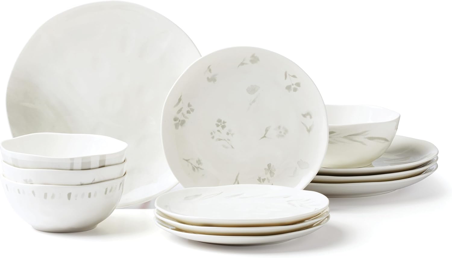 Lenox Oyster Bay 12Pc Dinnerware Set, 15.20, White image 1
