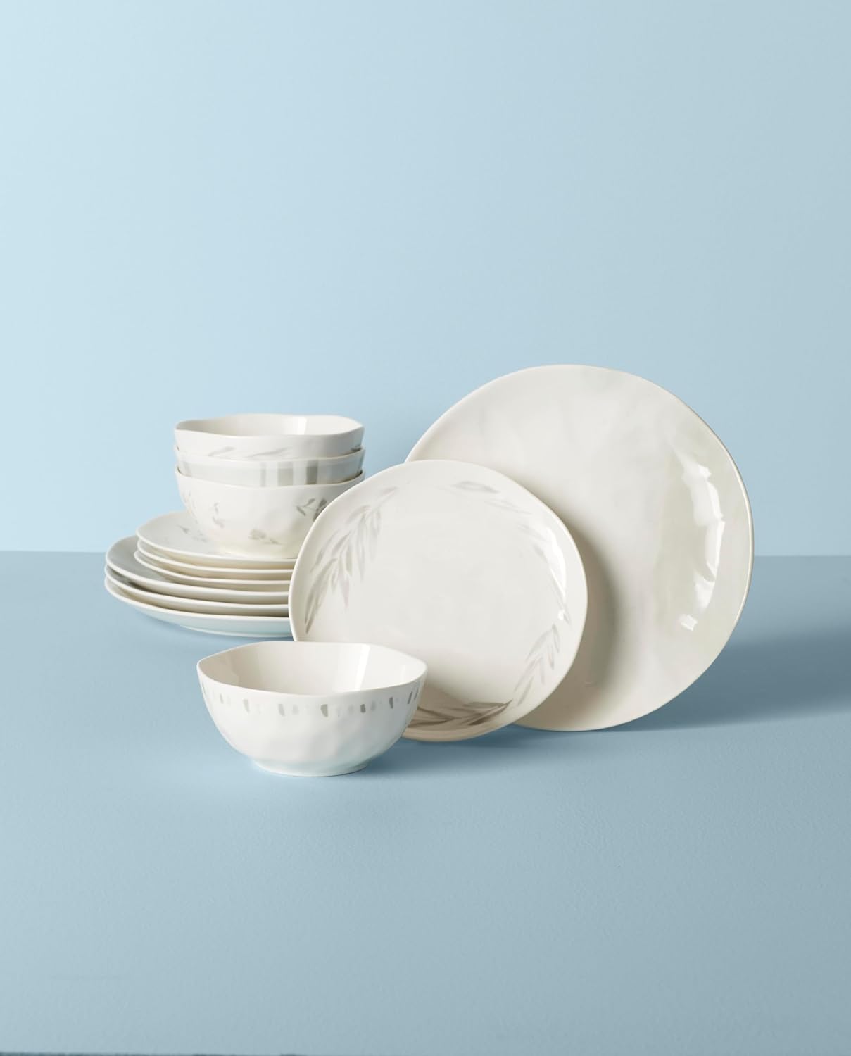 Lenox Oyster Bay 12Pc Dinnerware Set, 15.20, White image 2