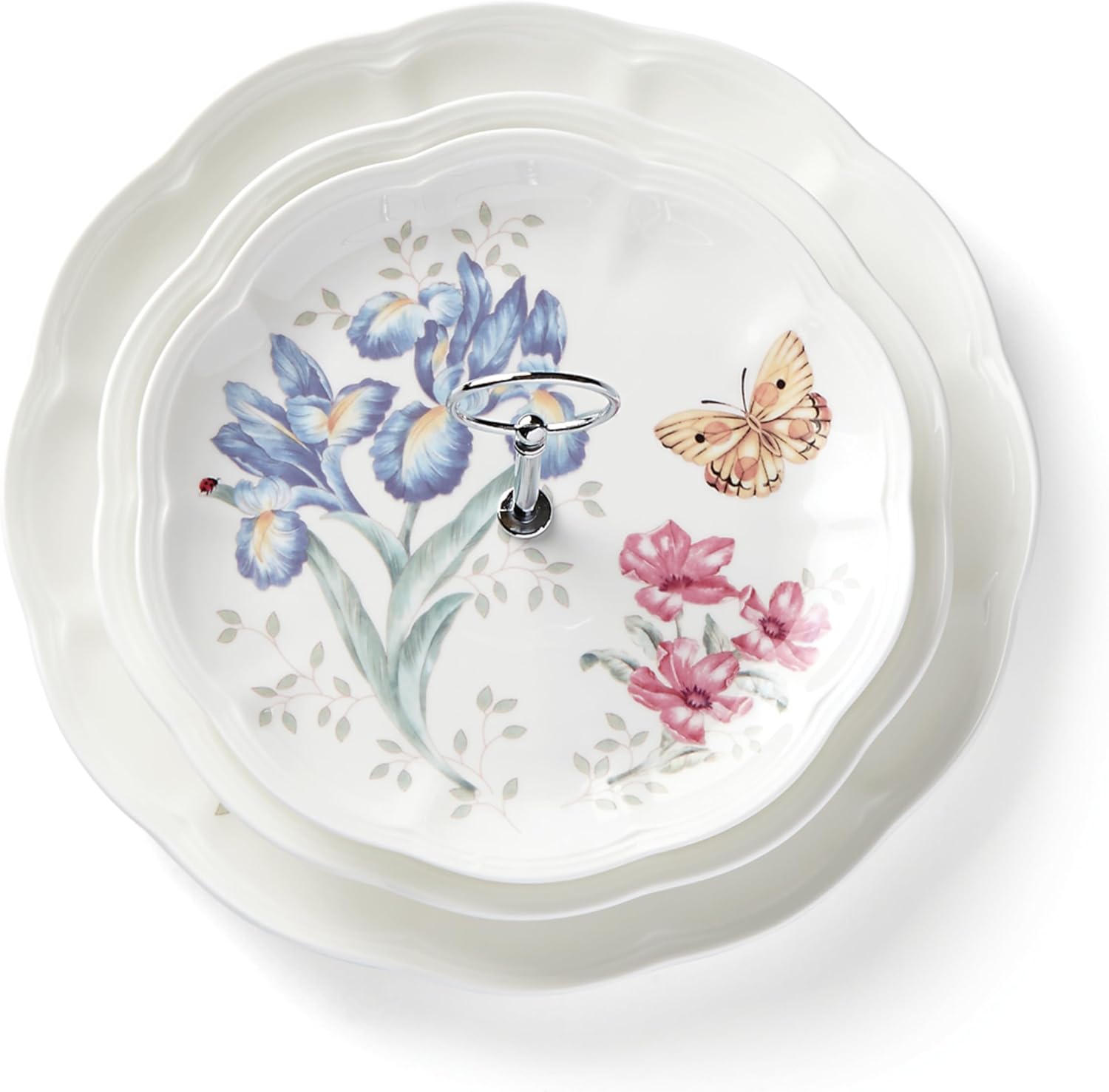 Lenox Butterfly Meadow 3-Tiered Server, 4.10 LB, Multi image 3