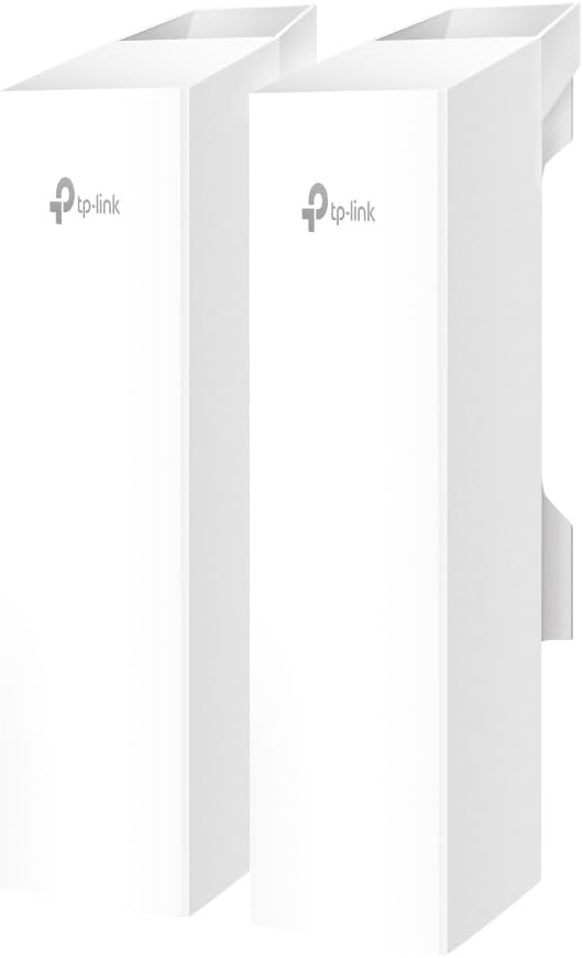 TP-Link Omada Point to Point Wireless Bridge Outdoor | 5GHz | 867Mbps | PtP&PtMP | 1km, 0.6mile | 3 Gigabit Ports | PoE or DC Powered | IP65 Weatherproof | Preconfigured, Plug&Play(EAP211-Bridge KIT) image 1