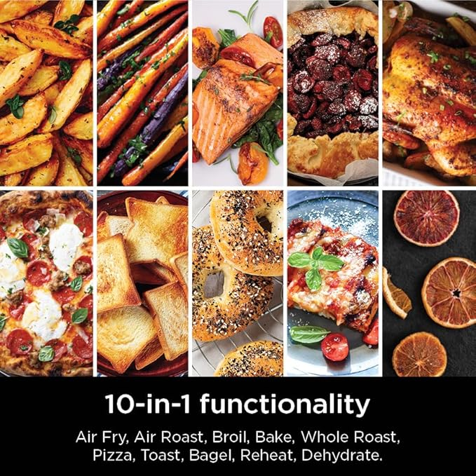 Ninja Prestige Smart XL with Pro Cook System 10-in-1 Air Fry Digital Countertop Convection Toaster Oven with Air Fry, Air Roast, Broil & Bake, Pro Cook Thermometer, 1800 Watts, Stainless Steel, DT551 image 2