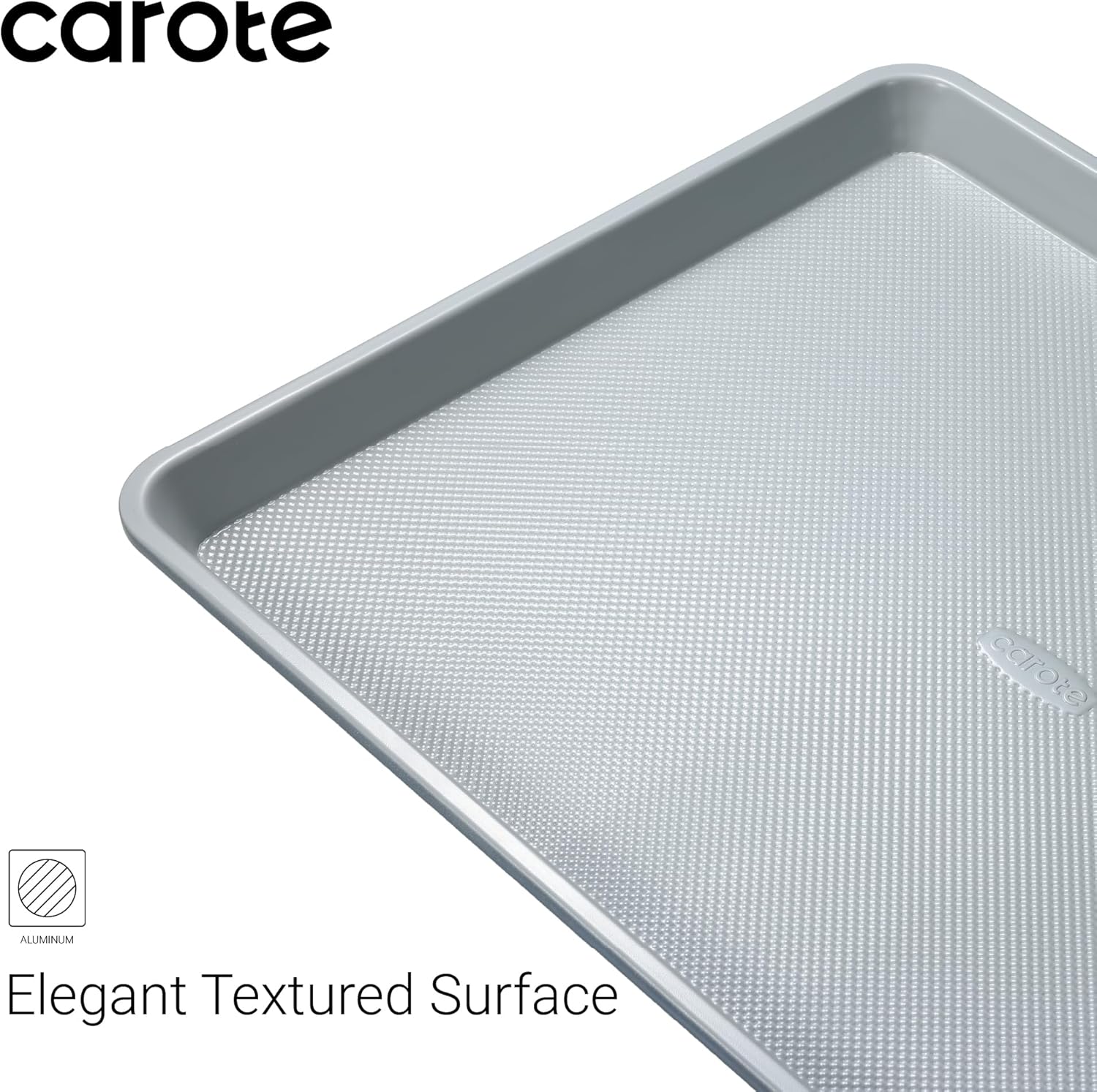 CAROTE 3-Piece Baking Pan Set - Bakeware Set, Baking Sheet Set Including 13 Inch 15 Inch 17 Inch Sheet Pan, Cookie Sheet for Baking, Royal Violet, Blue & Grey image 5