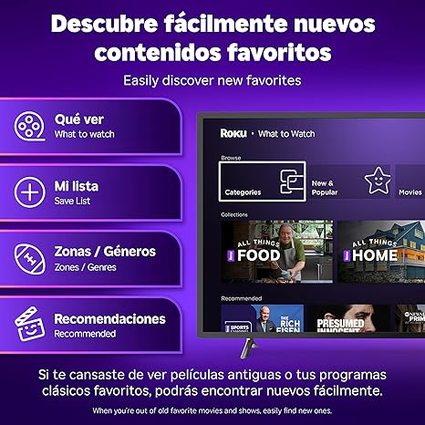 Roku Streambar 4K HDR Streaming Device & Premium Soundbar All in One (Spanish Edition) | Roku Streambar Dispositivo 4K HDR de Streaming y barra de sonido Premium Todo en uno con Control remoto de voz image 6