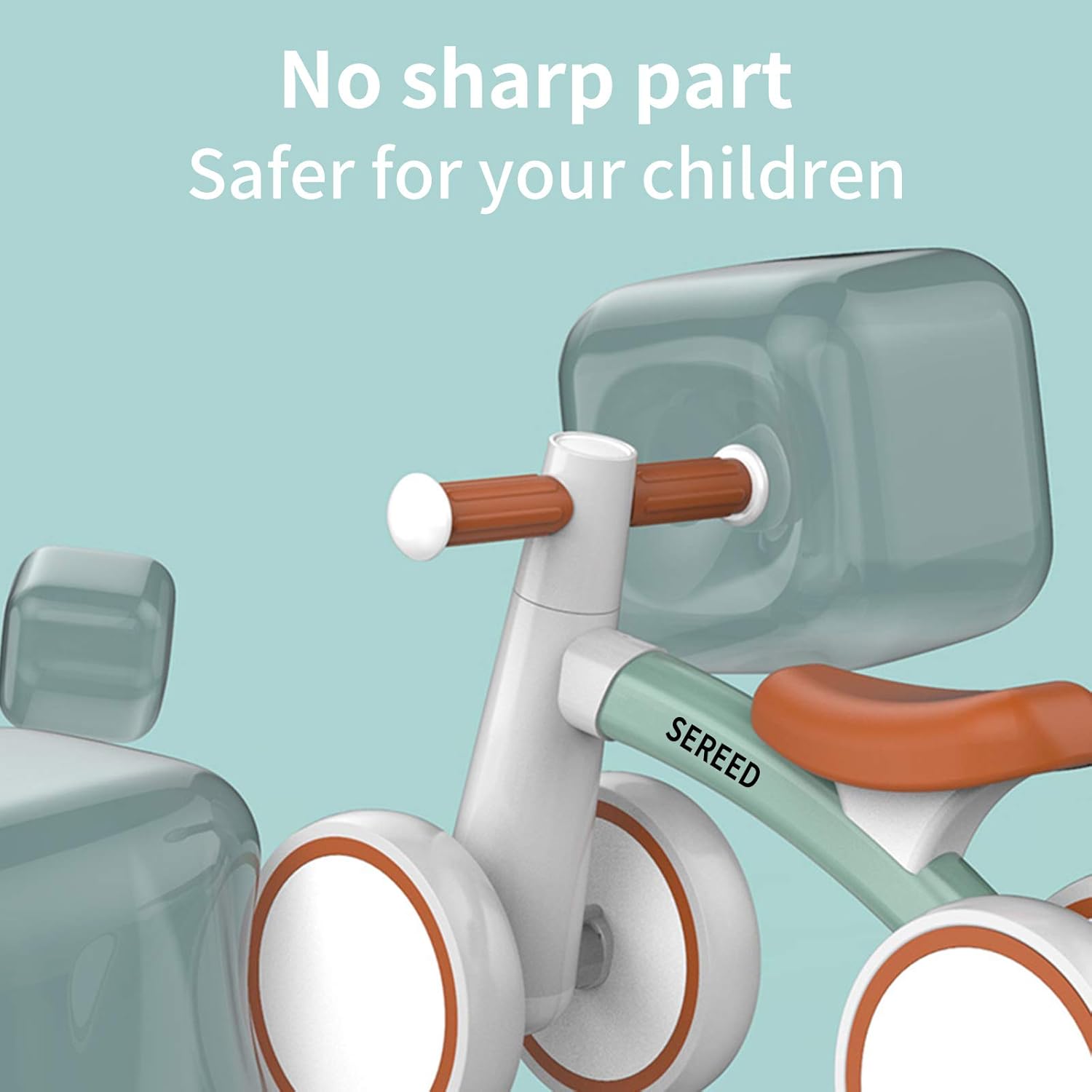 SEREED Baby Balance Bike for 1 Year Old Boys Girls 12-24 Month Toddler Balance Bike, 4 Wheels Toddler First Bike, First Birthday Gifts image 5