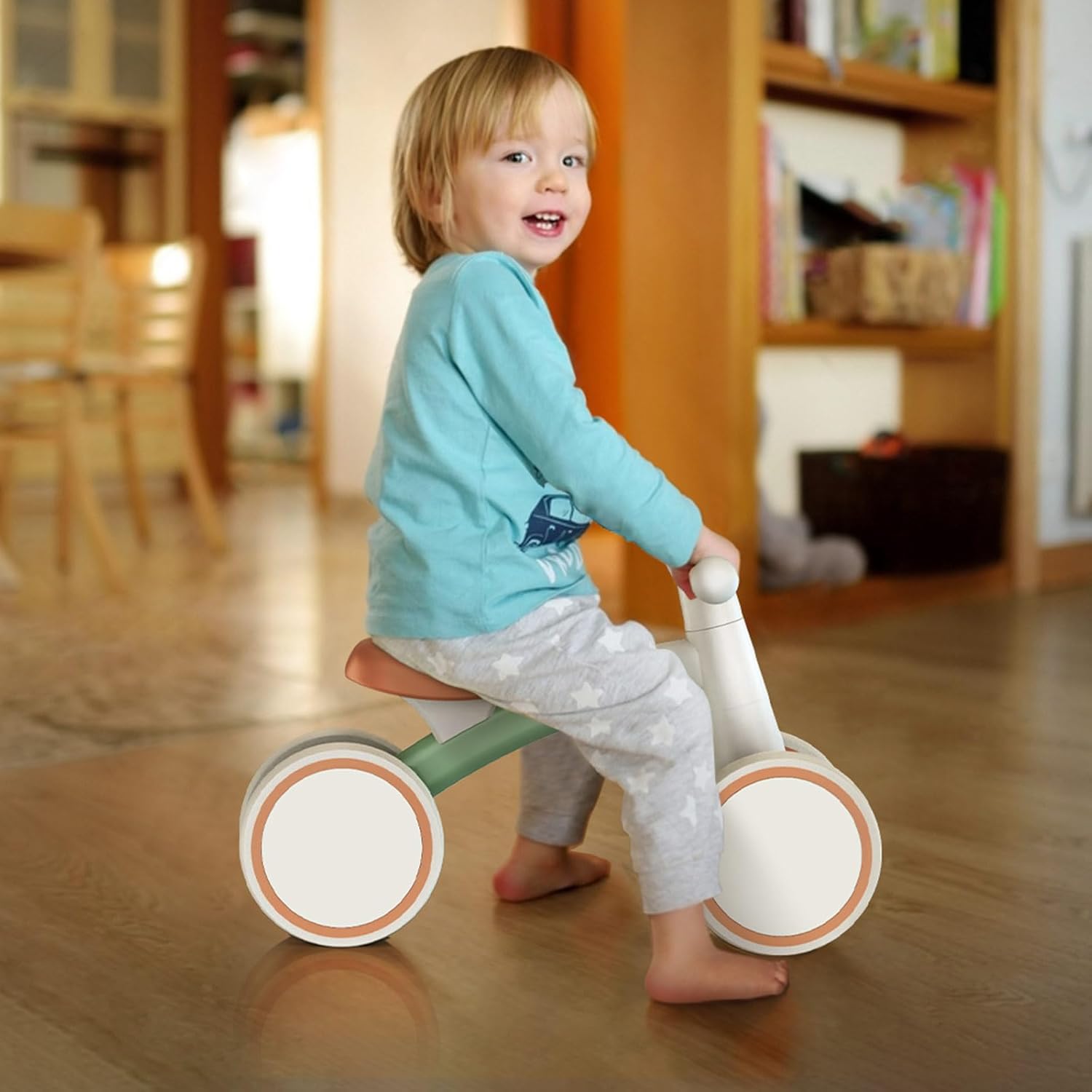 SEREED Baby Balance Bike for 1 Year Old Boys Girls 12-24 Month Toddler Balance Bike, 4 Wheels Toddler First Bike, First Birthday Gifts image 8