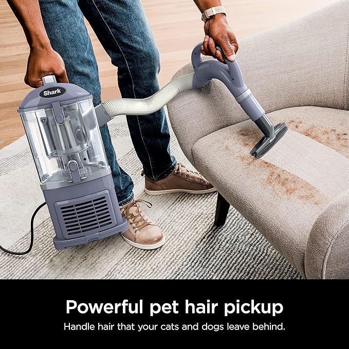 Shark NV352 Navigator Lift Away Upright Vacuum, Hepa Filter, Anti-Allergen Technology, Swivel Steering, Ideal for Carpet, Stairs, & Bare Floors, with Wide Upholstery & Crevice Tools, Lavender image 4
