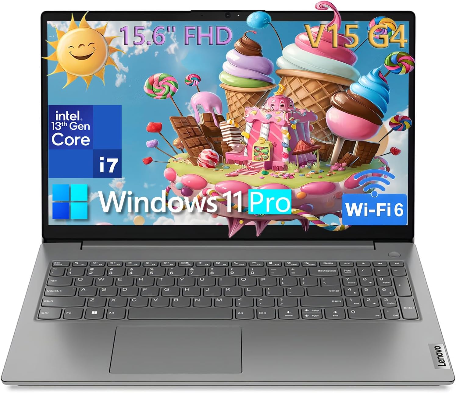 Lenovo Laptop Computer for Business & Home, Intel 10-Core i7-13620H (Beat Ultra 7 255U), 40GB DDR4 RAM, 1TB PCIe SSD, WiFi 6, Bluetooth, 15.6" FHD, Type-C, HDMI, Iron Grey, Windows 11 Pro, Wendbo image 1