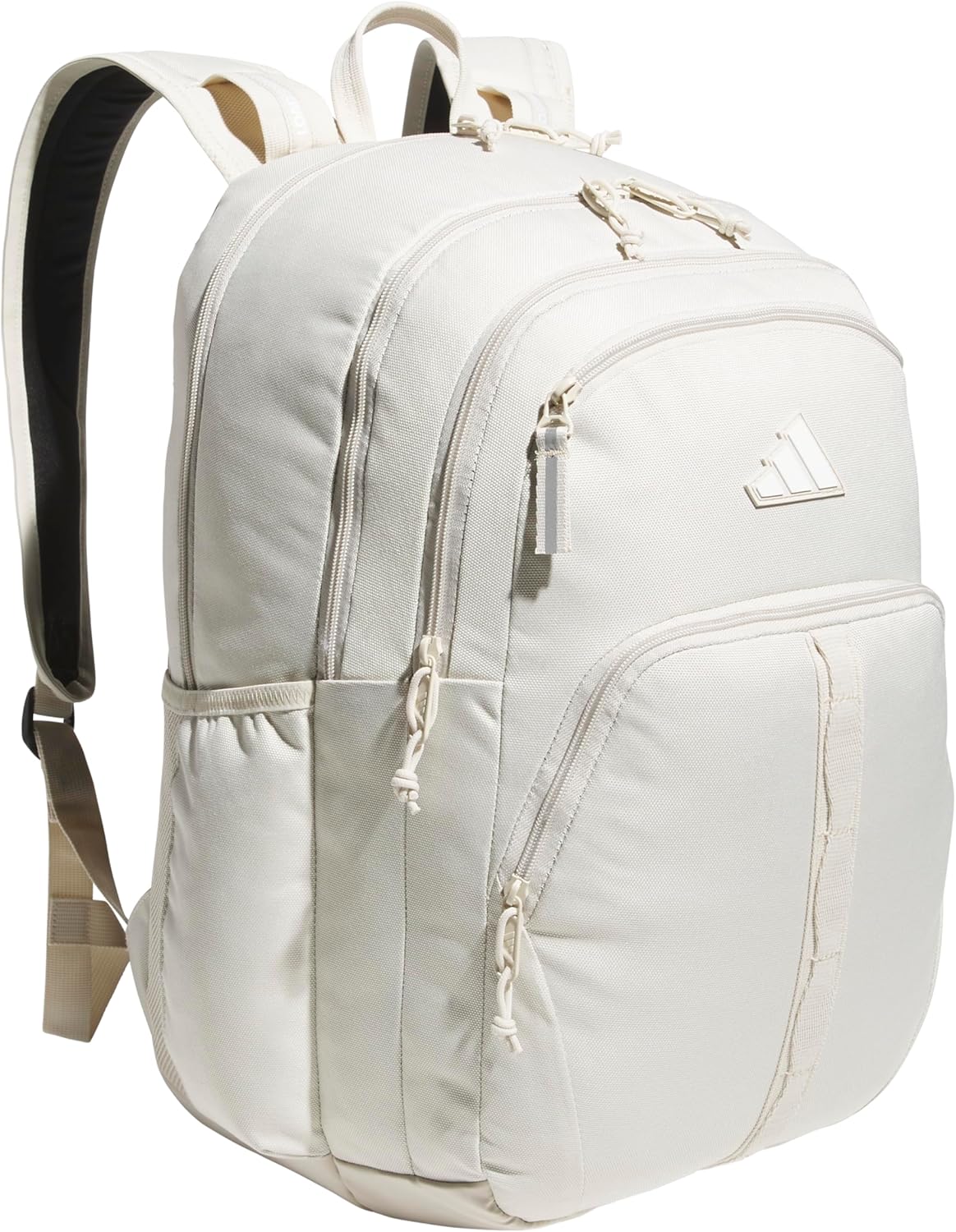 adidas Prime Backpack for Work, Travel Bag for Women and Men with Padded Compartment for Laptop, Alumina Beige/White, One Size image 1