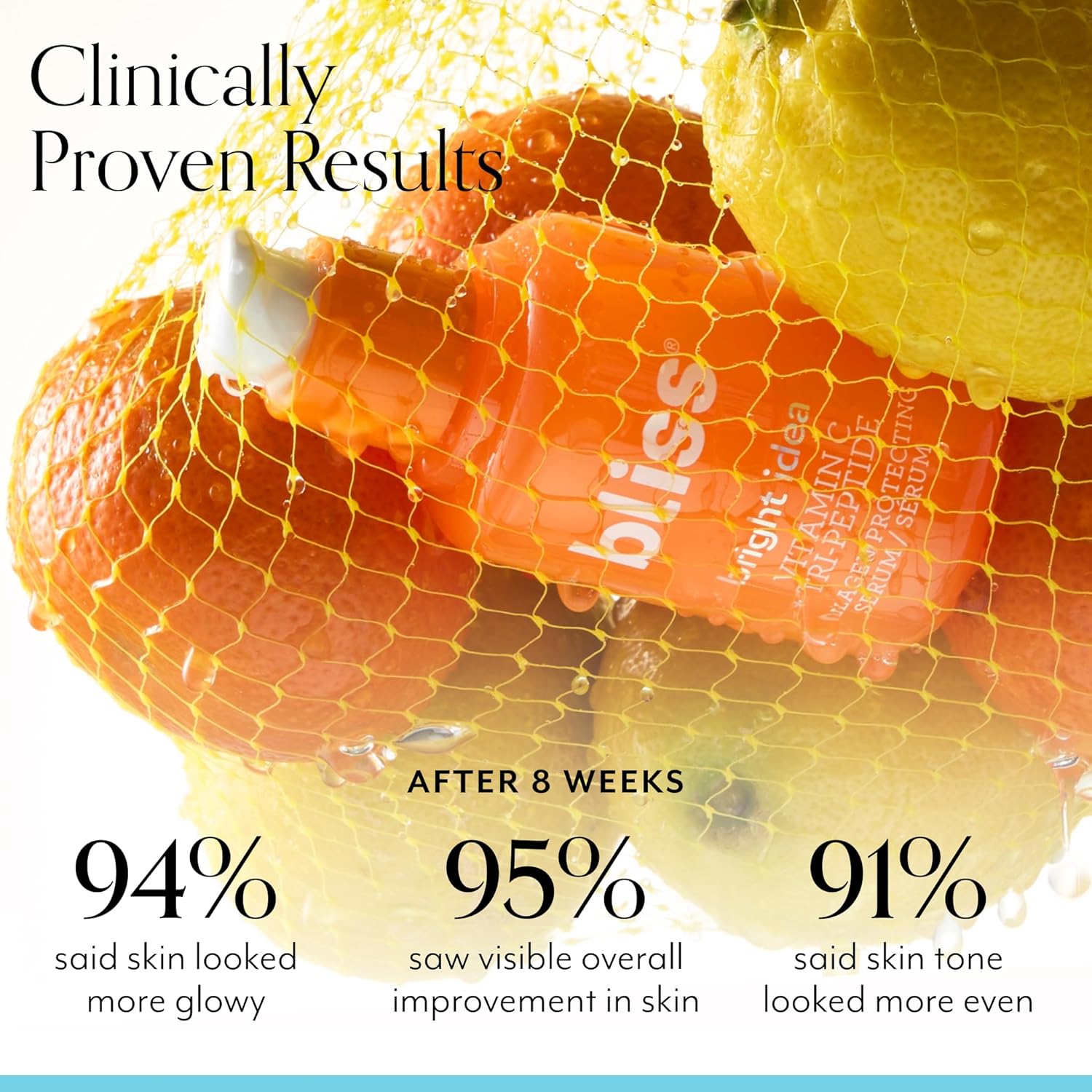 Bliss Vitamin C + Tri-Peptide Bright Idea Serum – 15% Brightening + Barrier Boost Complex for Radiant, Firm Skin – Anti-Aging Face Serum Boosts Collagen & Elasticity - 1 fl oz image 4
