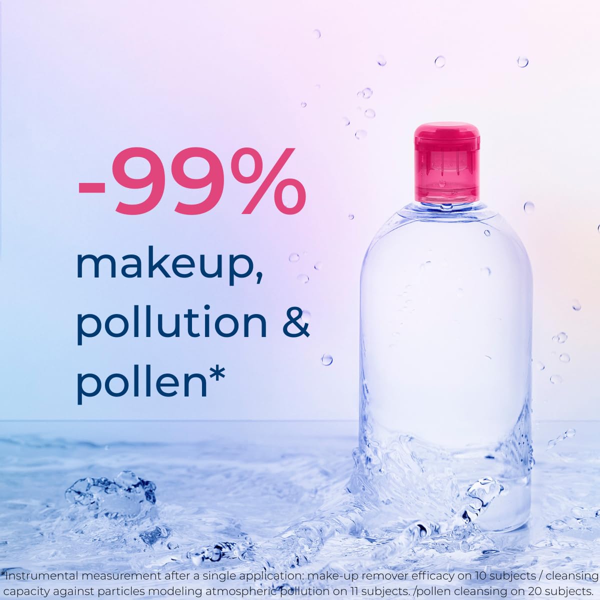 Bioderma - Sensibio - H2O Micellar Water - Makeup Remover Cleanser - Face Cleanser for Sensitive Skin image 6