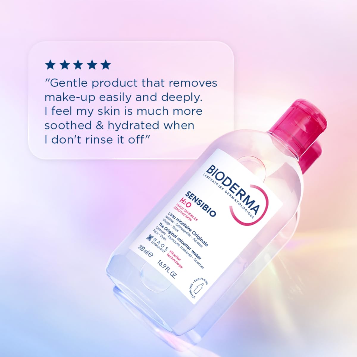 Bioderma - Sensibio - H2O Micellar Water - Makeup Remover Cleanser - Face Cleanser for Sensitive Skin image 8