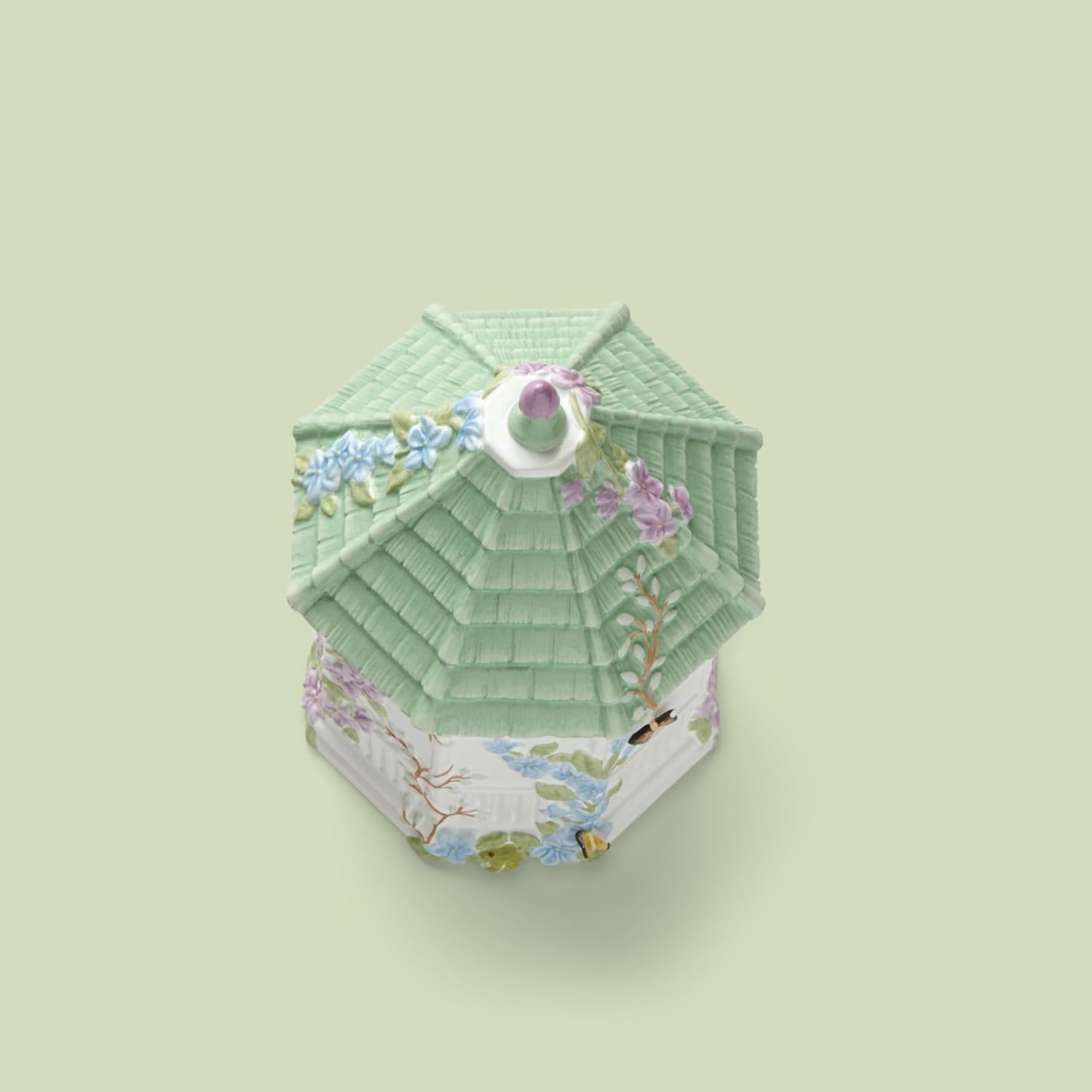Lenox Butterfly Meadow Figural Gazebo Cookie Jar, 10-Inch, White image 4