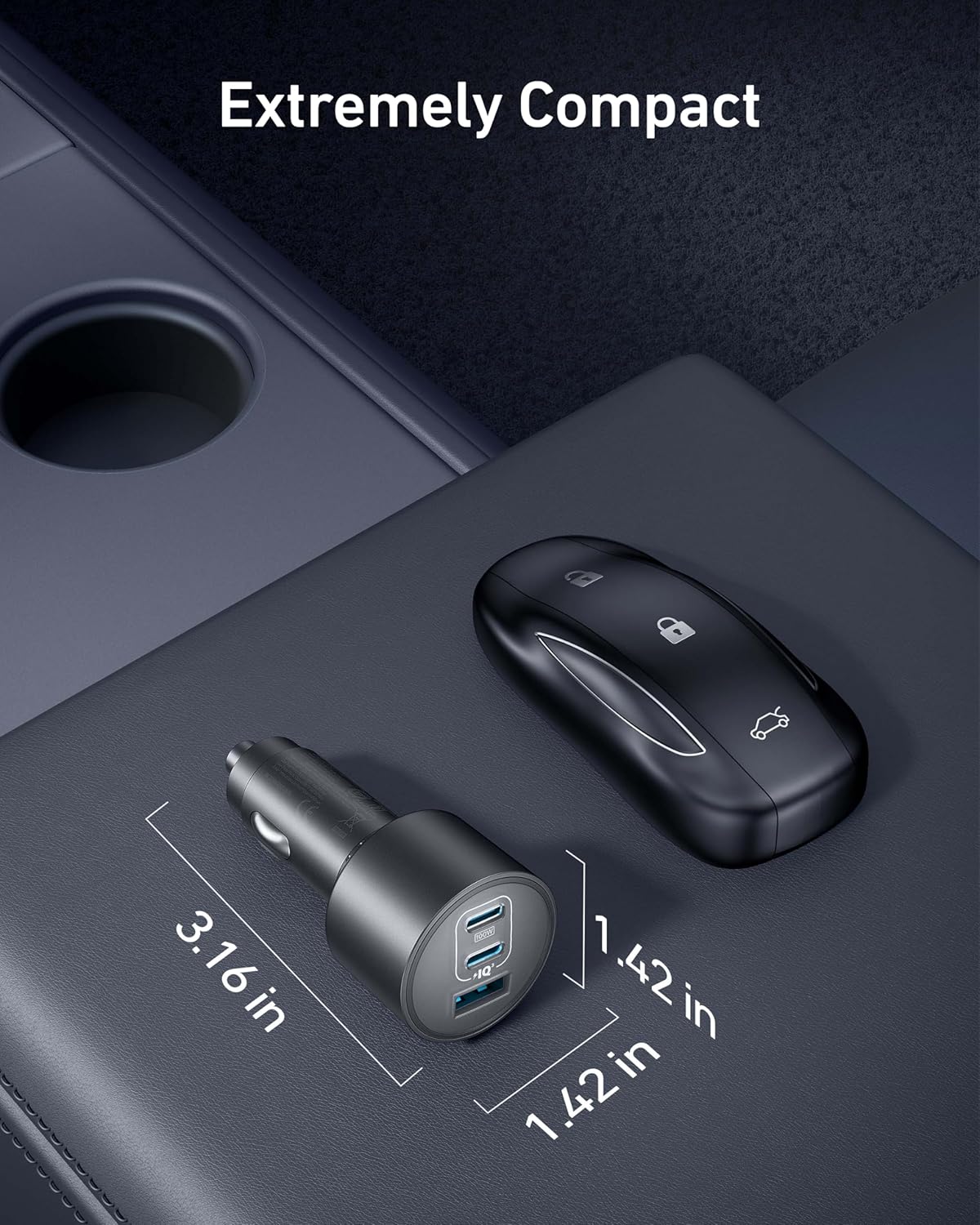 Anker iPhone 16 USB-C Car Charger, 167.5W Max 3-Port Ultra-Compact Type-C Fast Car Charger for MacBook Pro/Air, iPhone 15/14/13 Series, Samsung S24/S23, iPad Pro, AirPods and More image 6