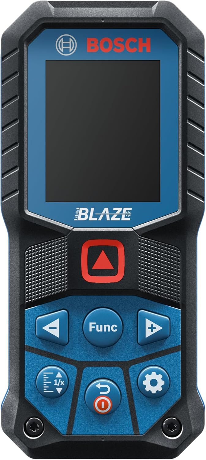 BOSCH GLM165-22 165 Ft Blaze Laser Distance Measure, Includes 2 AA Batteries, Belt Clip, & Pouch image 3