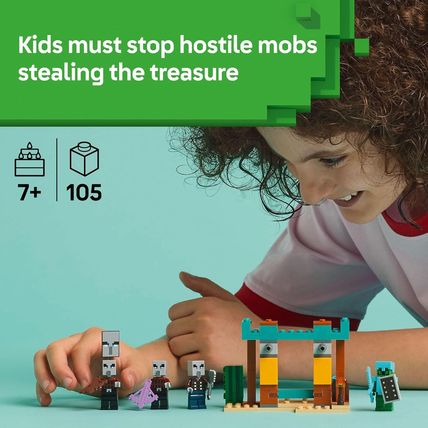 LEGO Minecraft The Illager Desert Patrol Toy Figures and Playset - Building Minecraft Toy for Kids, Boys and Girls, Ages 7+ - with 4 Figures for Pretend Play - Gift Idea for Birthdays - 21267 image 2