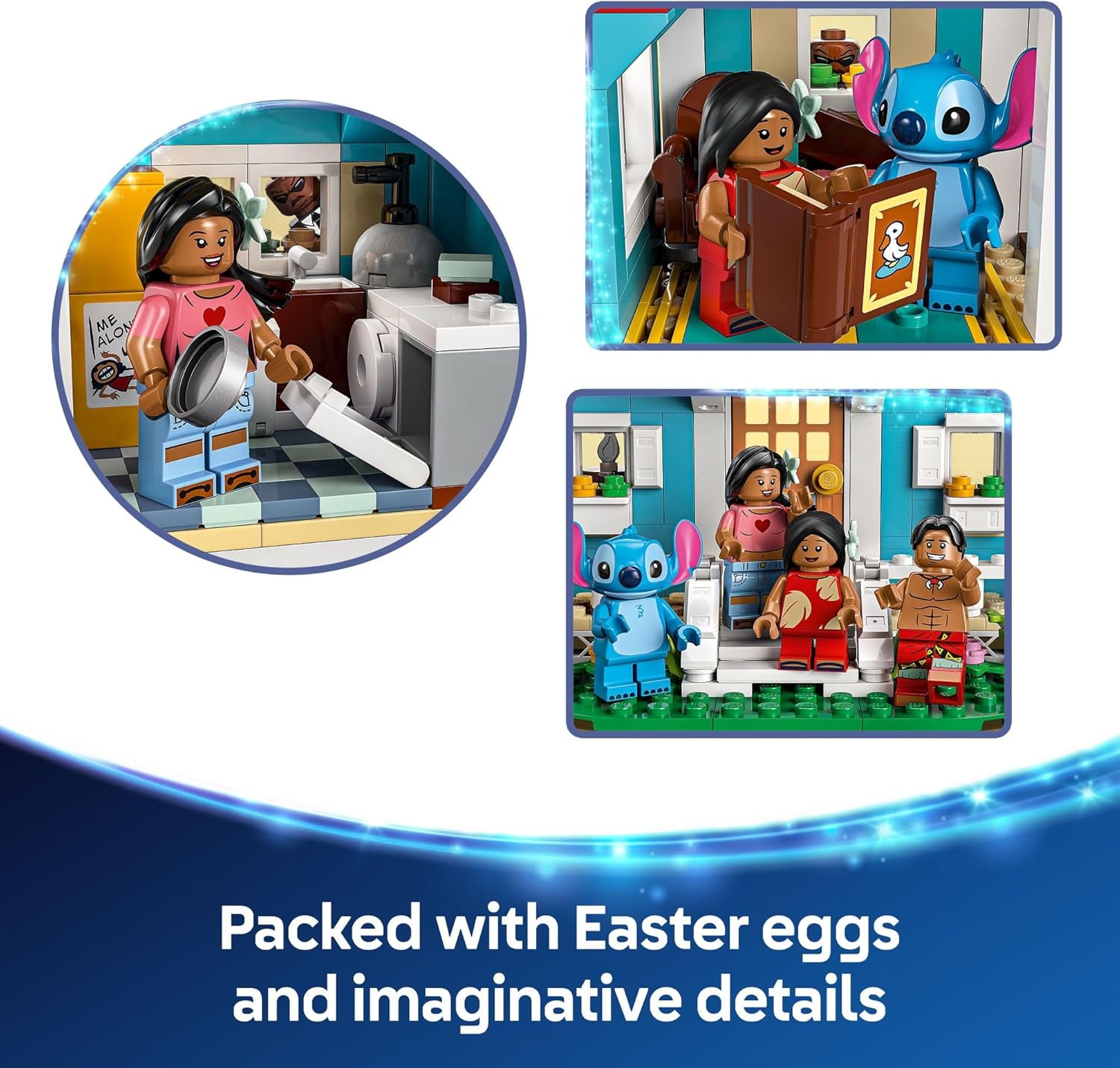 LEGO Disney Lilo and Stitch Beach House Toy - Building Playset for Kids, Girls and Boys, Ages 9+ - Includes 5 Minifigures - Disney Gift Idea for Fans of Lilo & Stitch Movie - 43268 image 5