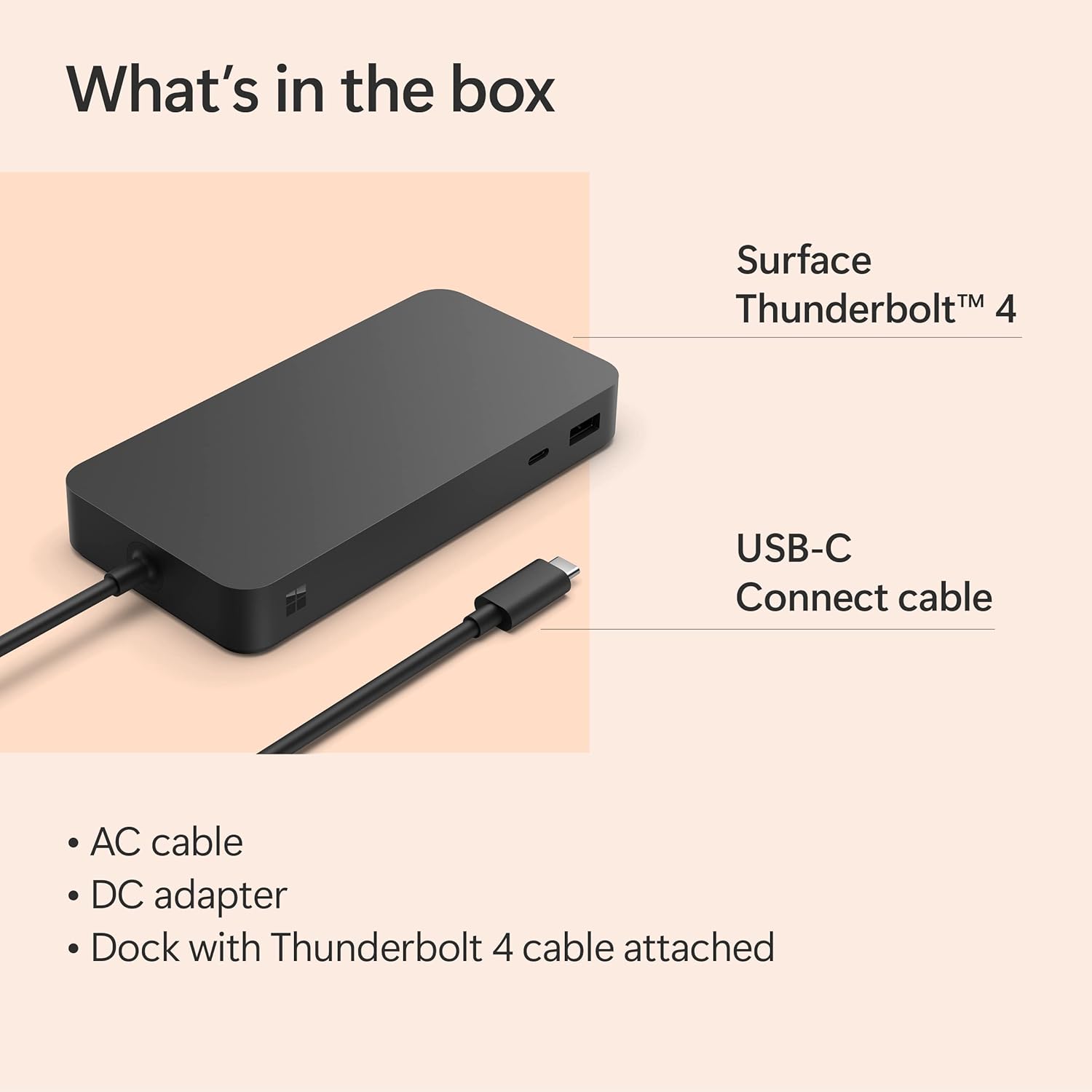 Microsoft Surface Thunderbolt 4 Dock - High-Speed Docking Station with Dual 4K Monitor Support image 7