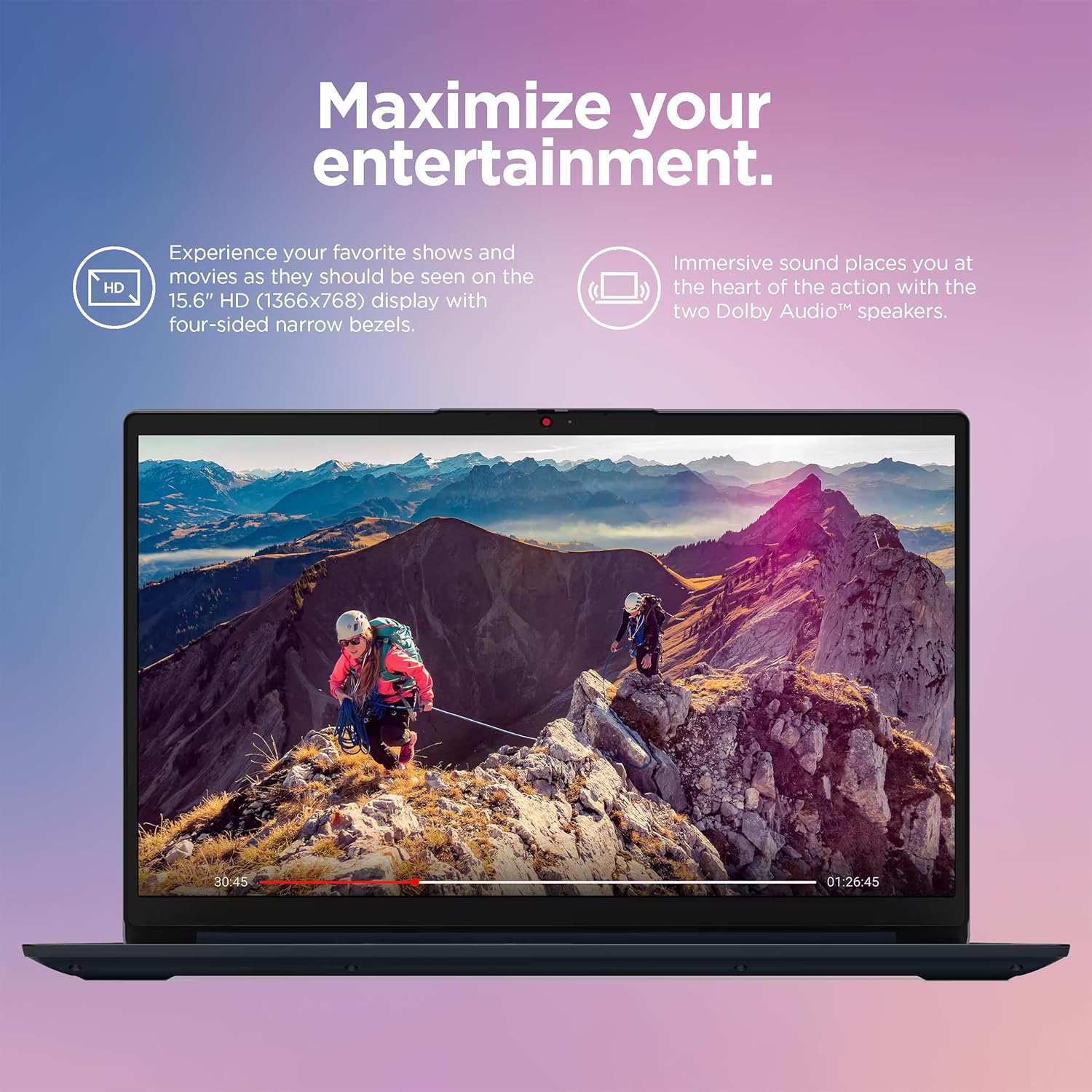 Lenovo IdeaPad Laptop Computer 2025, 15.6" Display, 12GB RAM, 1.1TB Storage (500GB SSD + 128GB eMMC + 500GB Ext), Intel Dual Core Processor, Long Battery, MarxsolAccessory, 1 Year Office 365, Win 11 image 5