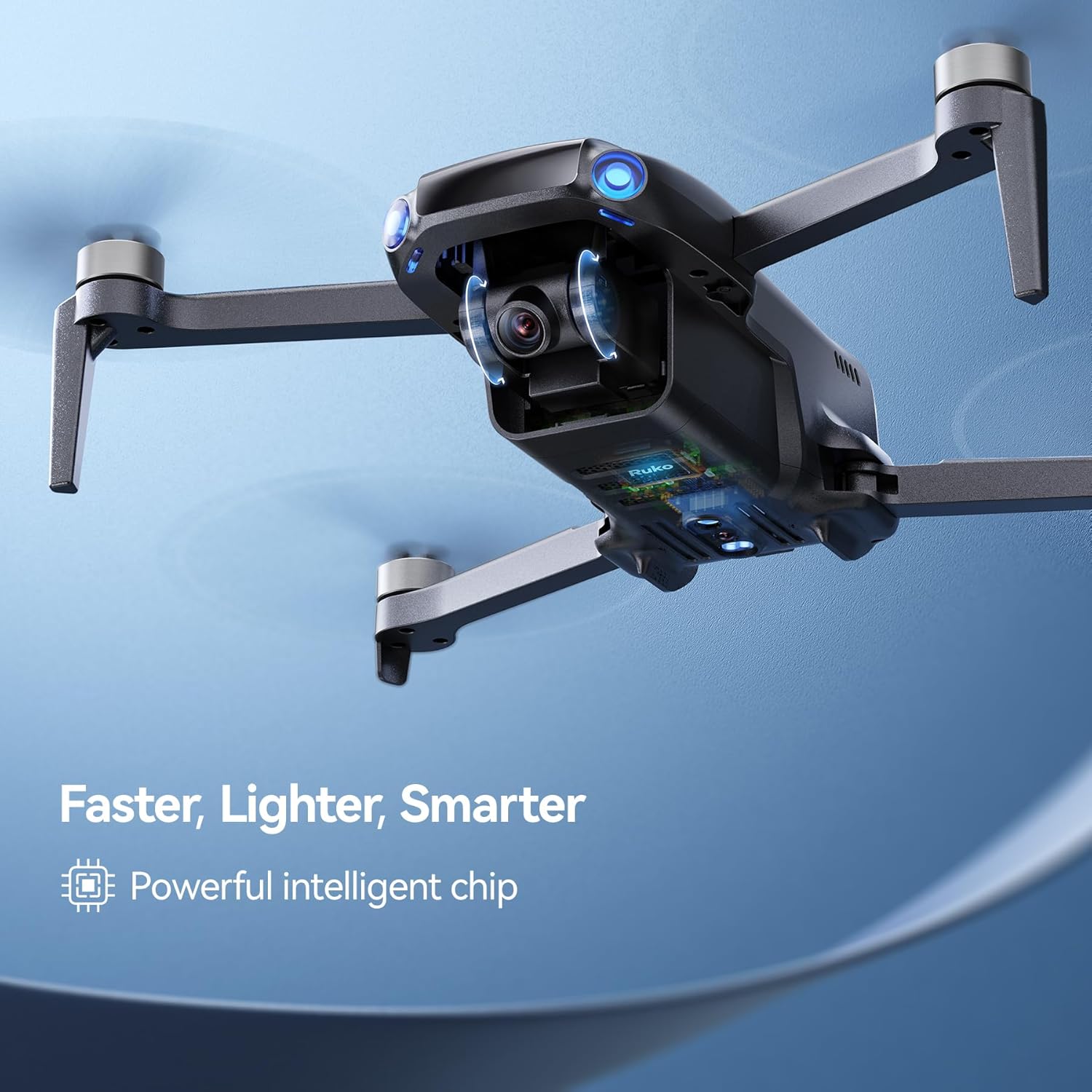 Ruko U11MINI Drones with Camera for Adults 4K, 70Mins 2 Batteries, Under 250g, Camera Drone with GPS TOF 9800FT Long Range Auto return for beginner image 5