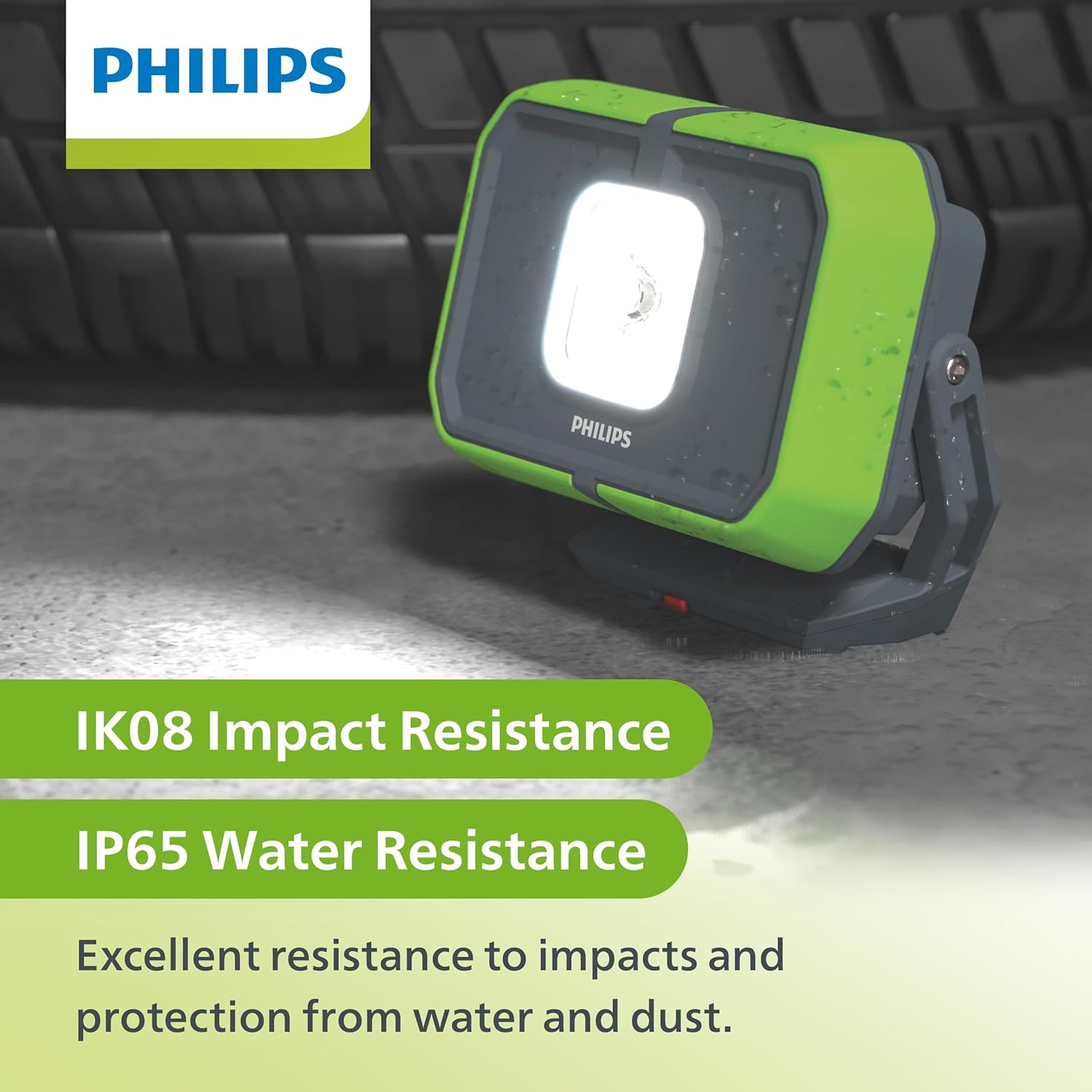Philips Xperion 3000 Flood Rechargeable LED Work Light with Foldable Stand and Magnetic Handle. Powerbank Function with USB-C Charging Ports. Ideal for Mechanics, Construction, Camping, Outdoors. image 6