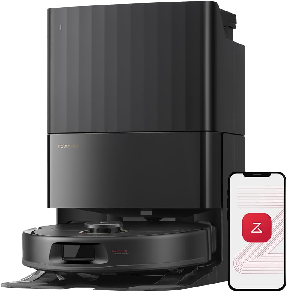 roborock Qrevo S5V Robot Vacuum and Mop, FlexiArm Edge Mopping, 12,000Pa Suction, Dual Zero-Tangle System, Smart Obstacle Avoidance, 10mm Mop Lifting, Auto Mop Washing&Drying, Self-Emptying&Refilling image 1