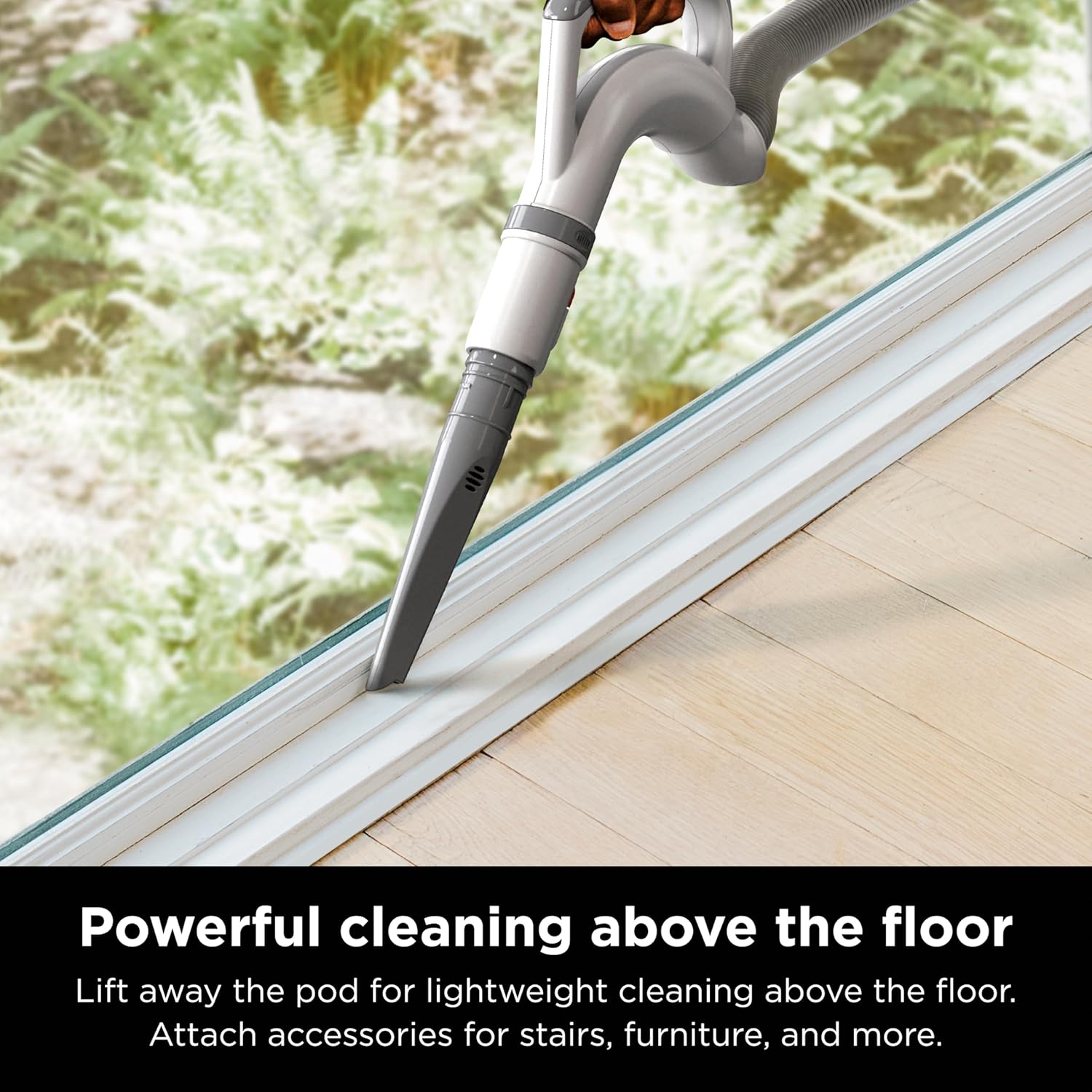 Shark | Upright Vacuum Cleaner | Navigator Lift-Away | Swivel Steering | HEPA Filter | Vacuum for Pet Hair | Crevice Tool & Dusting Brush Included | For Carpets & Hard Floors | White/Silver | NV356E image 4