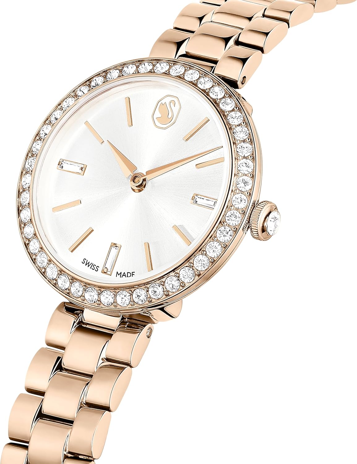Swarovski Certa Crystal Watch, Swiss Made, Rose Gold Tone Finish, Part of The Swiss Made Watches Collection image 4