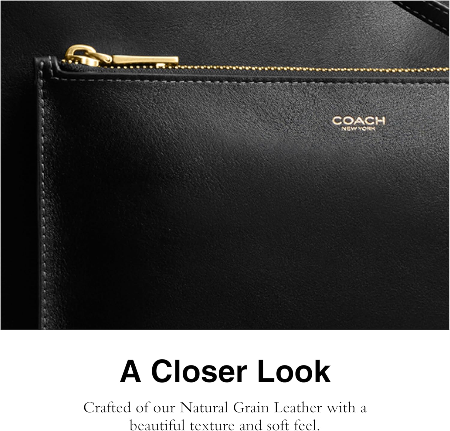 Coach Zip Pouch, B4/Black image 4