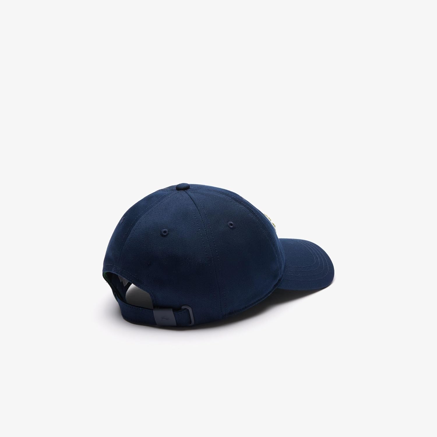 Lacoste Unisex Front Medium Croc Cotton Twill Cap, One Size, Navy image 3