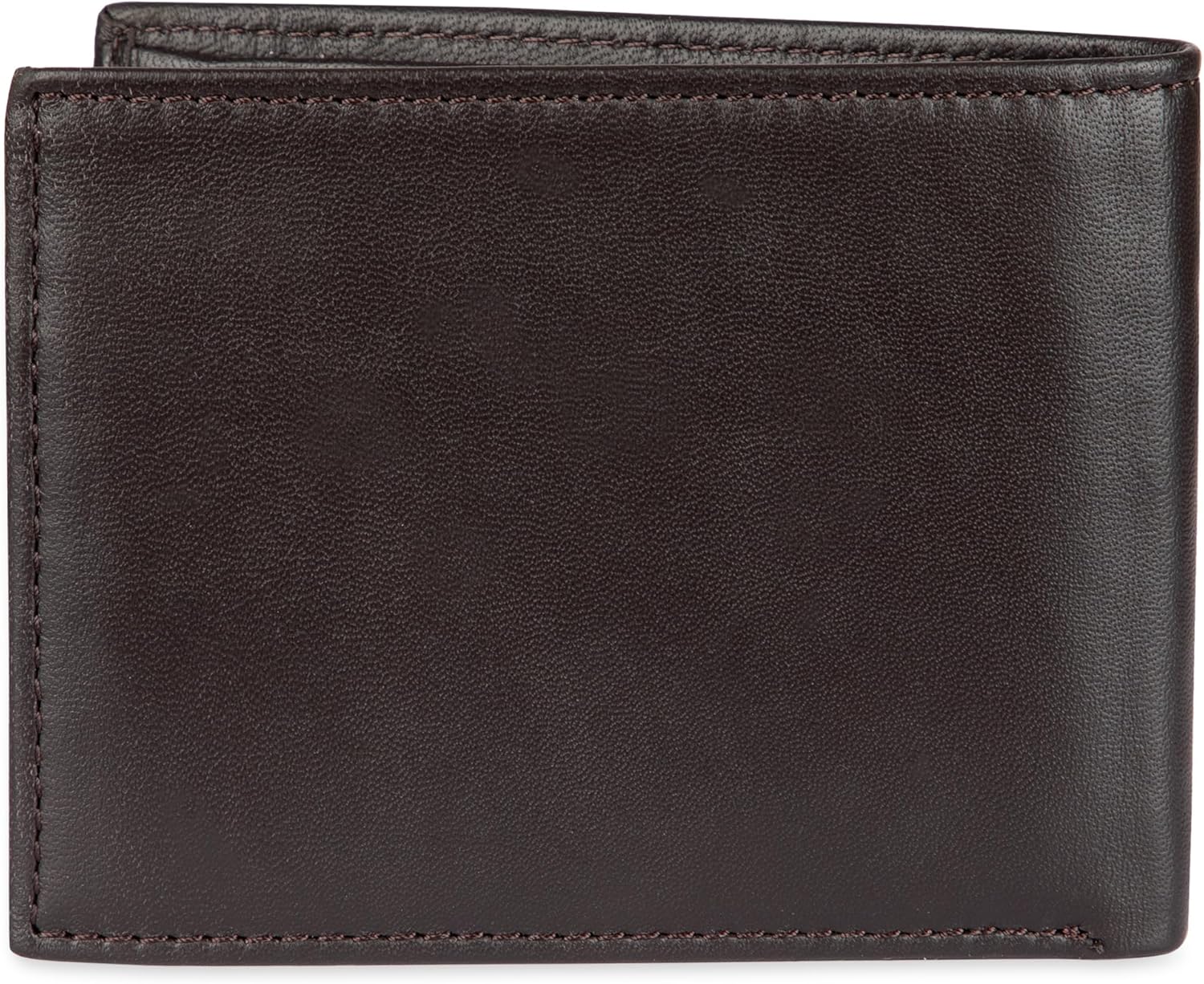 Tommy Hilfiger Men's Leather Wallet - Thin Sleek Casual Bifold with 6 Credit Card Pockets and Removable ID Window, British Tan image 3