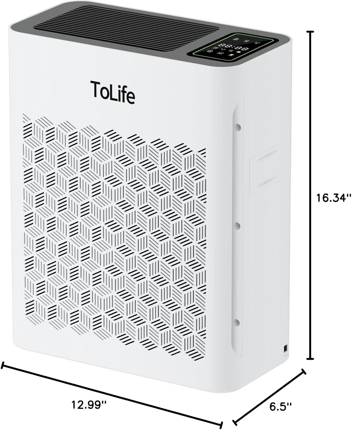 Tolife Powerful Air Purifiers for Home Large Room Up to 2000 Ft²Pets with Washable Filter, Sleep Mode, Timer, HEPA Filter Pet Air Purifier for Bedroom,White image 10