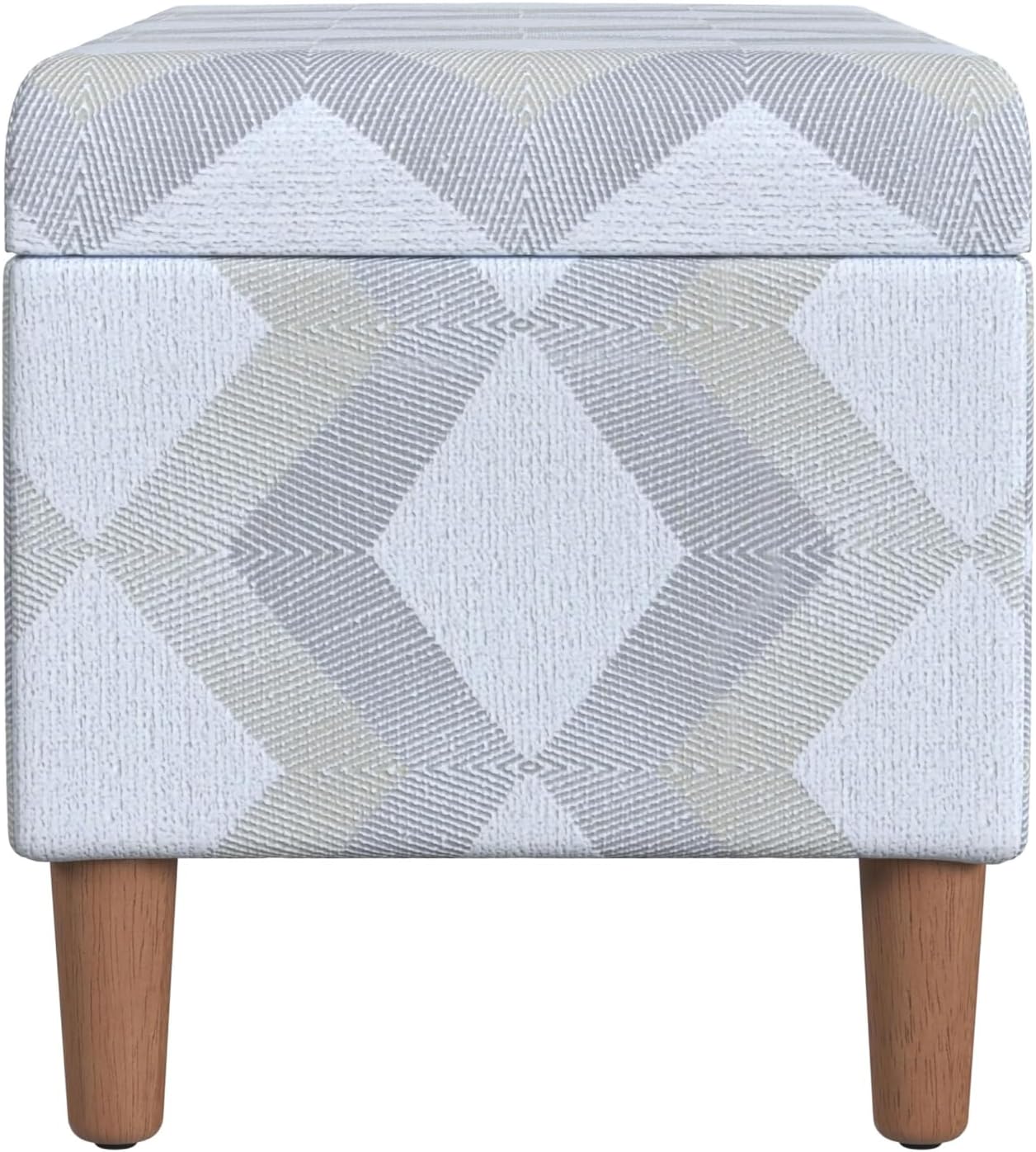 HomePop Malmo Decorative Storage Bench -Natural Woven Geo image 6