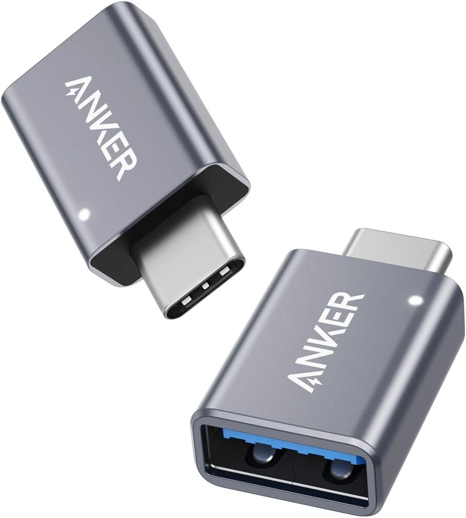 Anker USB C Adapter (2 Pack), USB C to USB Adapter High-Speed Data Transfer for MacBook Pro 2020, iPad Pro 2020, Samsung Notebook 9, Dell XPS and More Type C Devices image 1