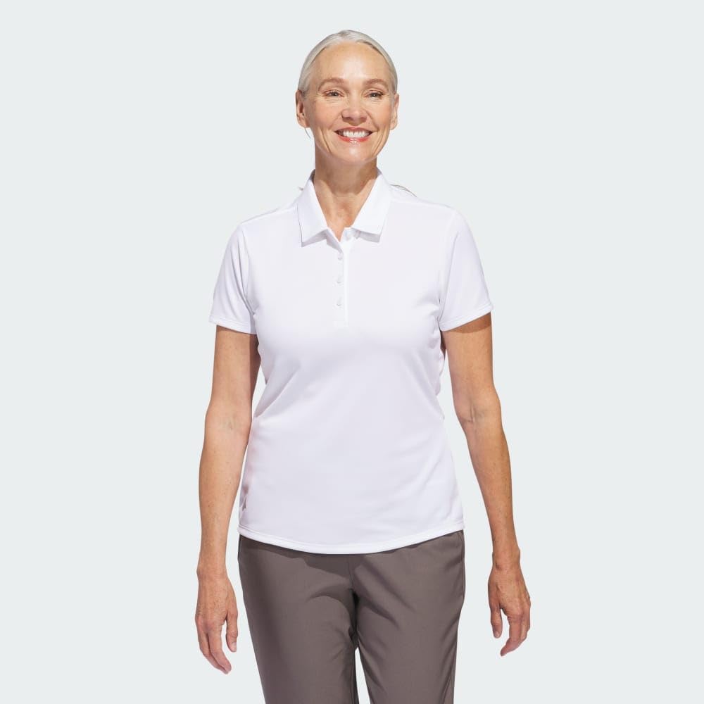 adidas Women's Solid Performance Short Sleeve Polo Shirt image 2