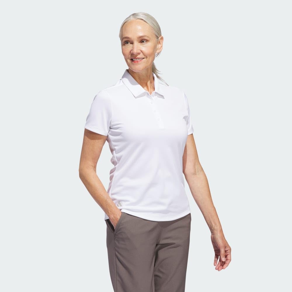 adidas Women's Solid Performance Short Sleeve Polo Shirt image 4
