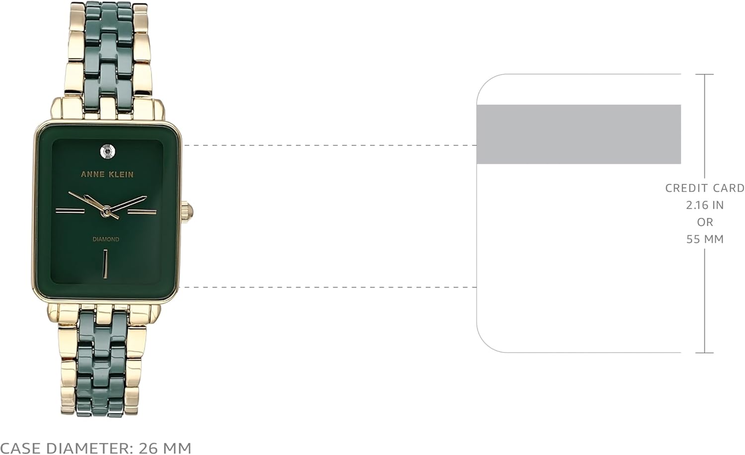 Anne Klein Women's Genuine Diamond Dial Ceramic Bracelet Watch image 6