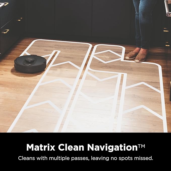 Shark AV2501S AI Ultra Robot Vacuum, with Matrix Clean, Home Mapping, 30-Day Capacity HEPA Bagless Self Empty Base, Perfect for Pet Hair, Wifi, Dark Grey image 5