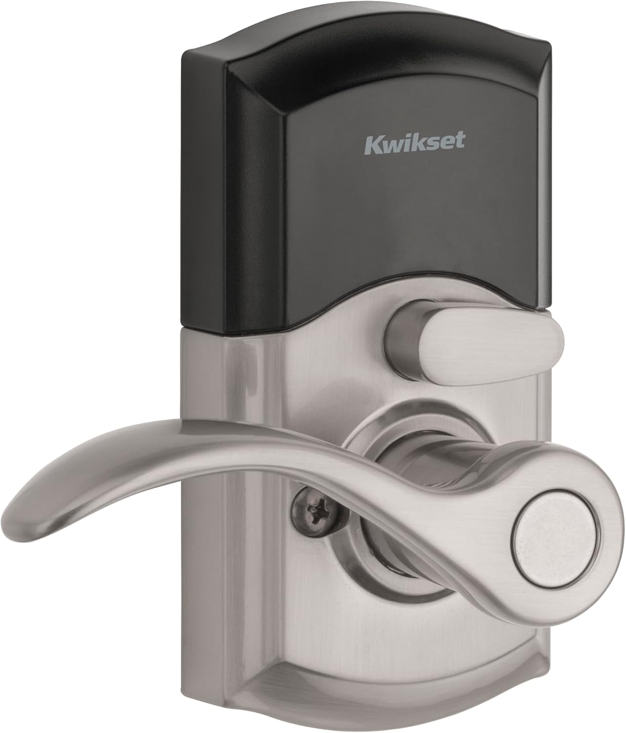Kwikset SmartCode 955 Pembroke Light Commercial 10-Button Keypad Electronic Lever, Convenient Keyless Entry, 3-Year Batter Life and High Traffic Durability in Satin Nickel image 4
