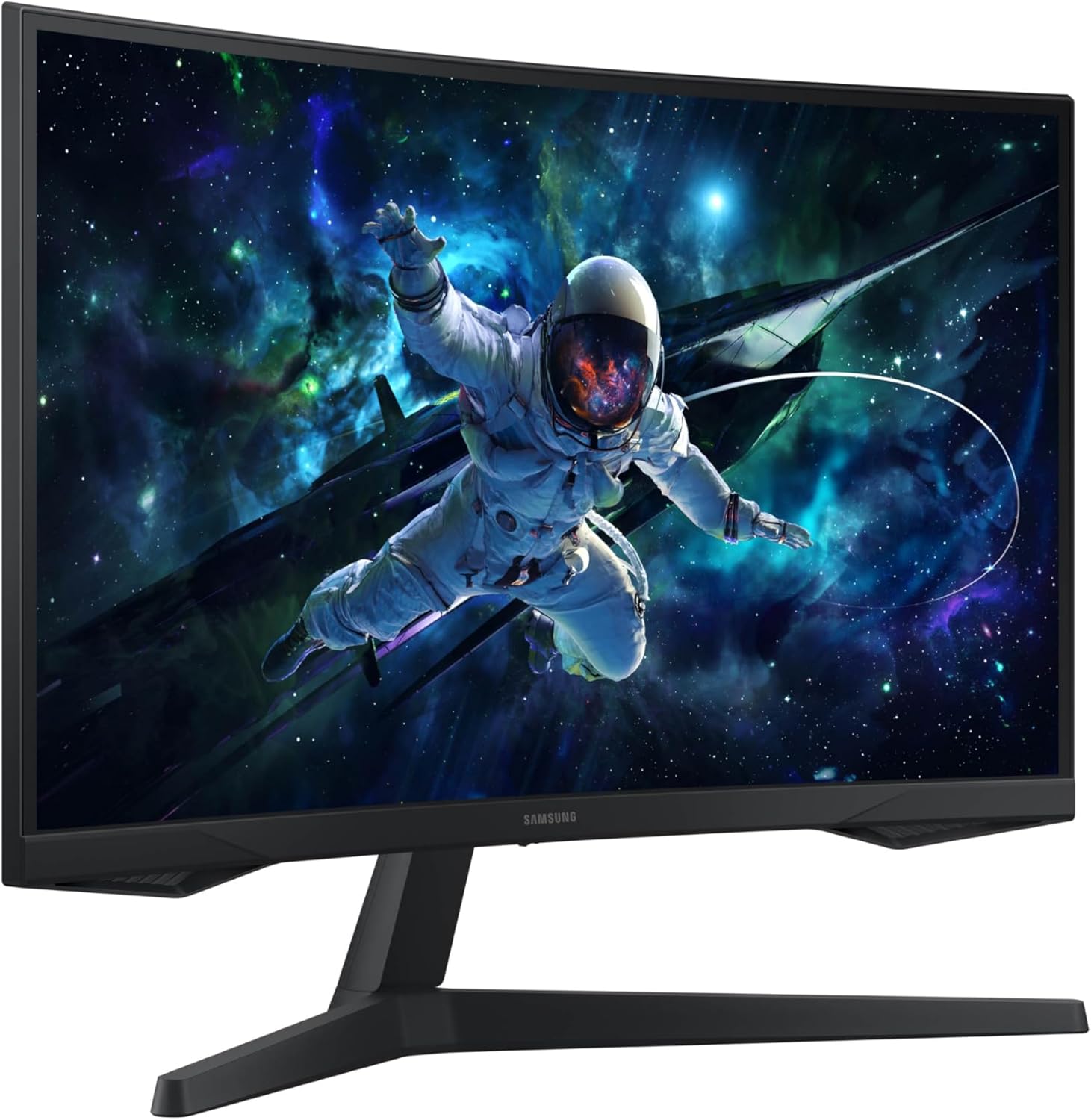 SAMSUNG 32" Odyssey G55C Series QHD 1000R Curved Gaming Monitor, 1ms(MPRT), HDR10, 165Hz, AMD Radeon FreeSync, Eye Care, Glare Free, Sharp Resolution LS32CG550ENXZA image 2