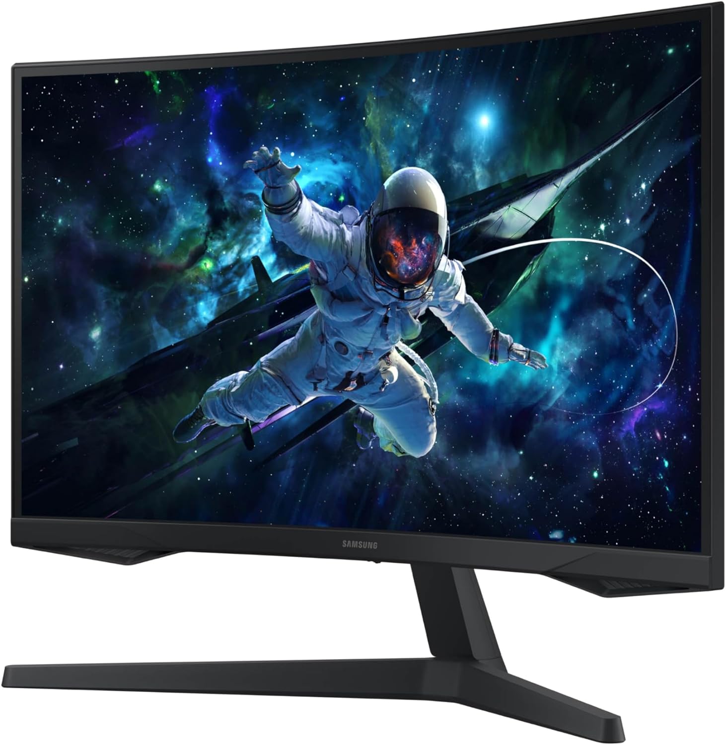 SAMSUNG 32" Odyssey G55C Series QHD 1000R Curved Gaming Monitor, 1ms(MPRT), HDR10, 165Hz, AMD Radeon FreeSync, Eye Care, Glare Free, Sharp Resolution LS32CG550ENXZA image 7