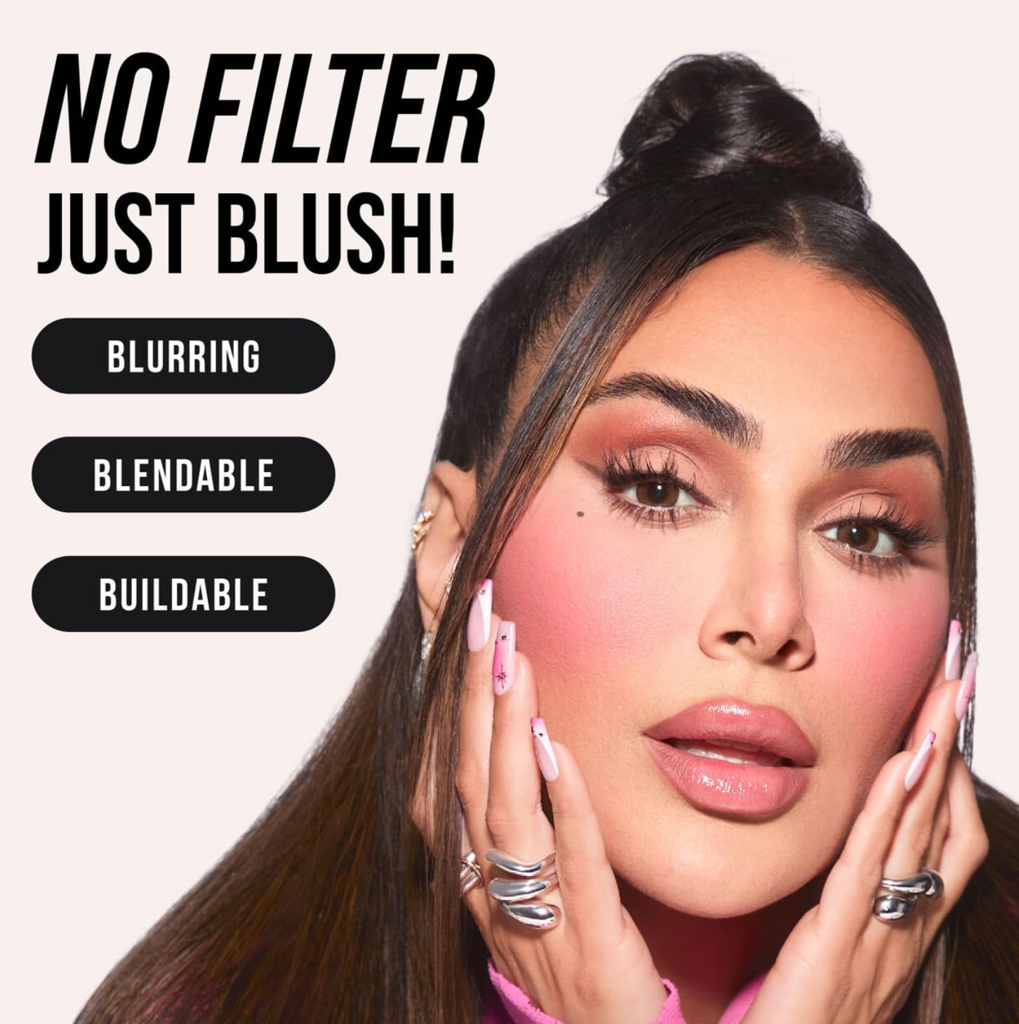 Huda Blush Filter Liquid Blush - Latte (light to medium) - 0.15 fl oz / 4.5 mL image 7