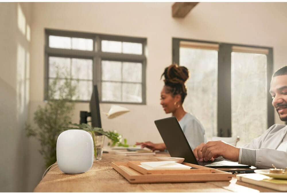 Google Nest WiFi Pro - Wi-Fi 6E - Reliable Home Wi-Fi System with Fast Speed and Whole Home Coverage - Mesh Router - Snow image 7