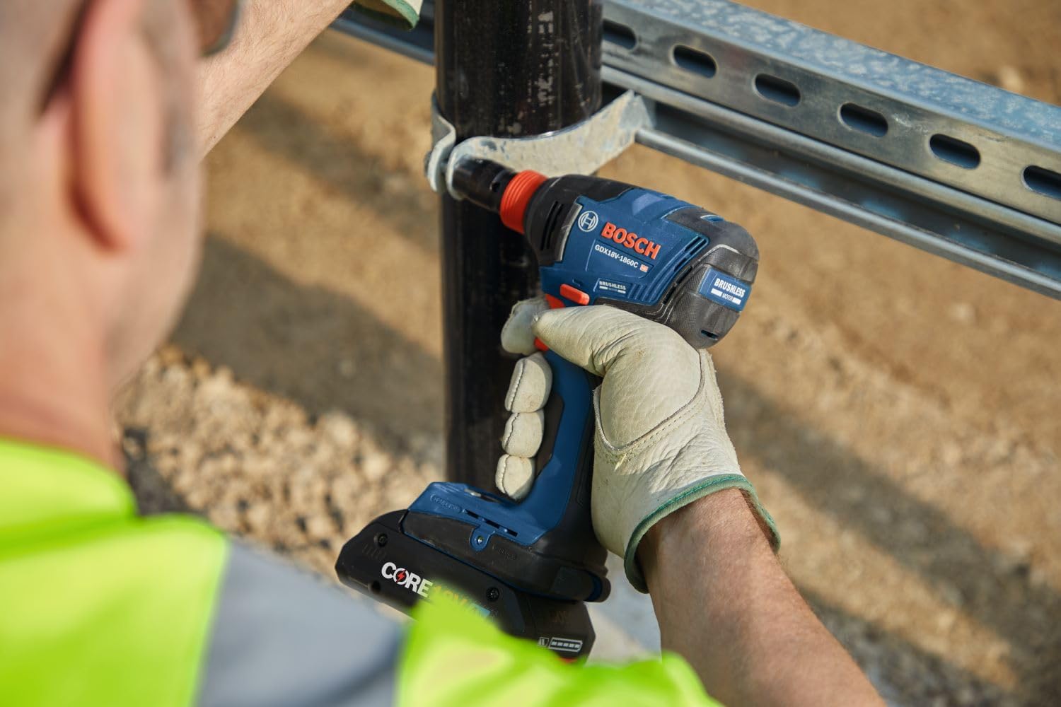 Bosch GDX18V-1860CN 18V Connected-Ready Two-In-One 1/4 In. and 1/2 In. Bit/Socket Impact Driver/Wrench (Bare Tool) image 9
