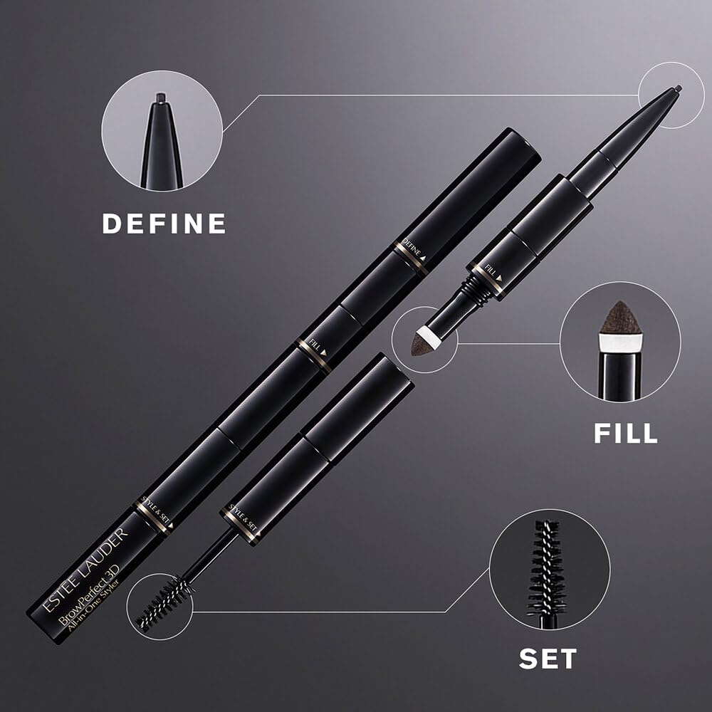 Estée Lauder BrowPerfect 3D All-In-One Styler with Eyebrow Gel, Pencil & Powder plus Spooled Brush image 3