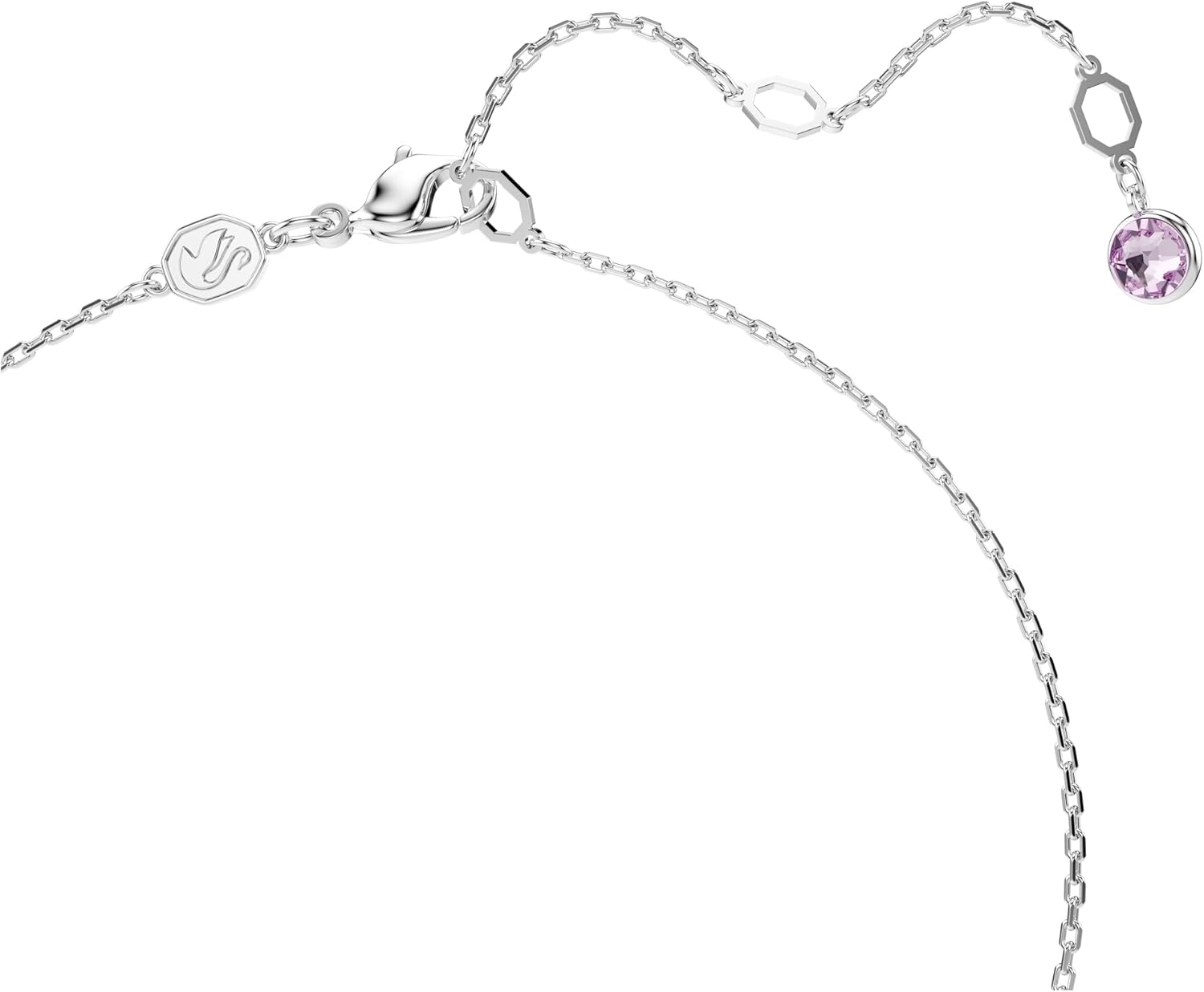 Swarovski Gema Y Pendant, Mixed Cuts, Multicolored, Rhodium Finished image 3