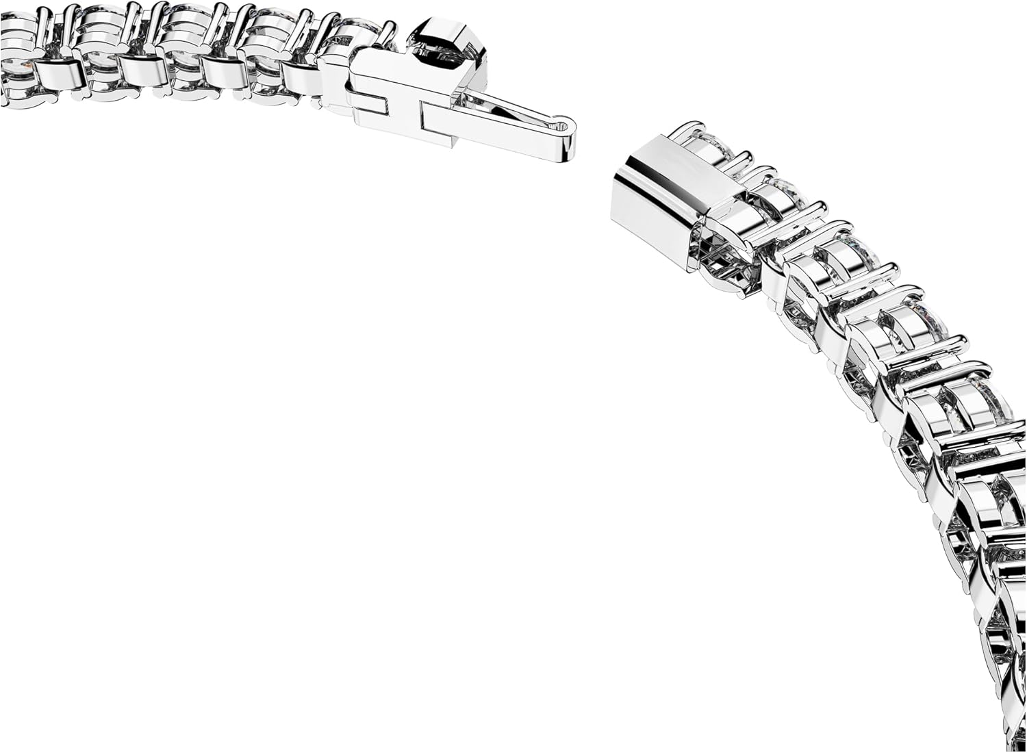 Swarovski Matrix Tennis Bracelet, Round Cut Crystals, Pink, Blue, Black, Clear, Rhodium, Gold-Tone and Rose Gold-Tone Finishes image 3