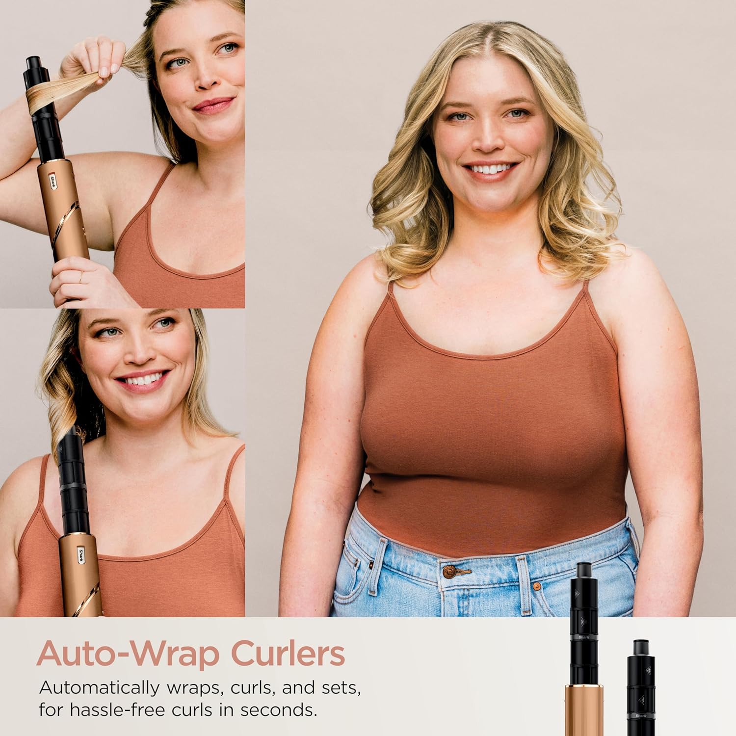 Shark FlexStyle® (Special Edition) | Air Styling & Drying System | Powerful Hair Dryer Brush & Multi-Styler | Auto-Wrap Curlers, Oval Brush, Concentrator, & Storage Bag Included | Copper | HD433CP image 3