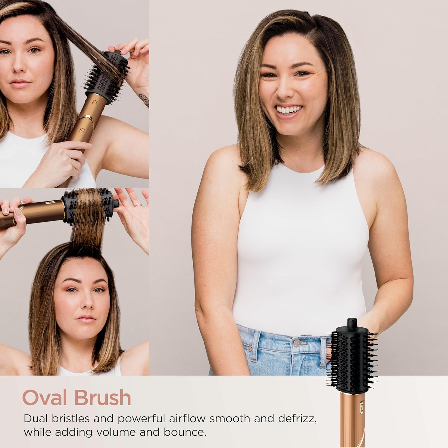 Shark FlexStyle® (Special Edition) | Air Styling & Drying System | Powerful Hair Dryer Brush & Multi-Styler | Auto-Wrap Curlers, Oval Brush, Concentrator, & Storage Bag Included | Copper | HD433CP image 5