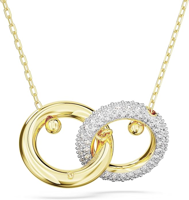 Swarovski Dextera Pendant Necklace with Interlocking Loop and Clear Crystals image 4